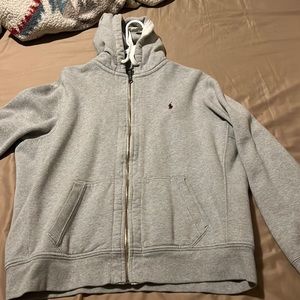 mens polo hoodie